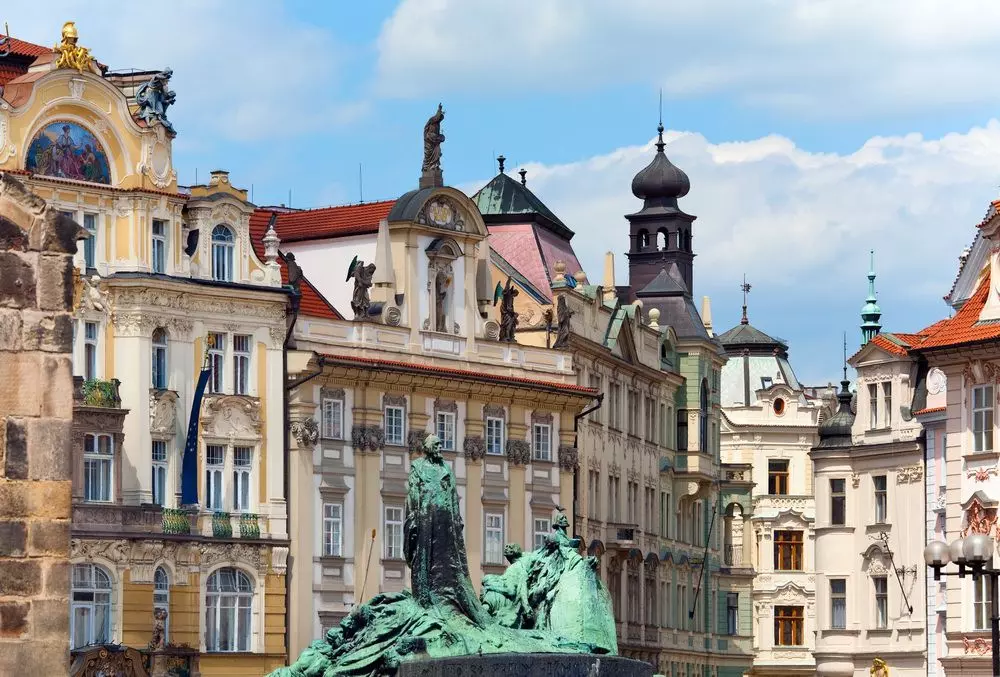 John Hus memorial in Prague